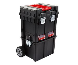 Patrol Group Güde SKRWC1HDCZAPG001 Caisse à outils multifonction à roulettes séparable Noir