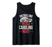 Patrolling Peace Caroling Neath Santa Police Christmas Débardeur