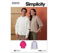 Patron 3012 Sweat-Shirts à Capuche Unisexe - Model FR 40-62 G