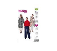 Burda Easy Patron de couture pour manteaux pour femme Style rétro #5688 Taille 34-44