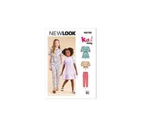 Patron 6739 - Robe, haut et pantalon pour filles de 94 à 158 (FR) - Model 3-14