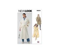New Look Patron de couture UN6810A Manteau avec ceinture pour femme en deux longueurs A (S-M-L-XL)