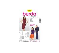 Burda Style Patron de couture B6988 Robe 19 x 13 cm Tailles 34–46