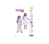 Patron Burda 9225 - Robe a jupe dégradée pour enfants -
