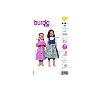 Burda Dirndl pour Enfants découpé en Papier #9230 Taille 104-146