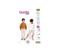 Patron Burda 9261 - Ensemble Tee- shirt, Pantalon ou short Enfant de 98 à 128 cm(...) -