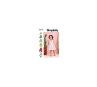 Patron 9319.CAA - Ensemble Enfant Top, Robe, Combinaison et Culotte de 6 mois à 4 ans (68 à 104 cm) - Model 6 MOIS-4 ANS