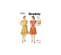 Patron Simplicity 9464 - Robe pour jeunes filles S9464.H5 - Model FR 44-52 G