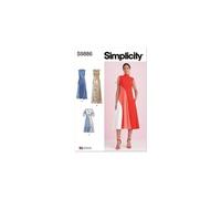 Simplicity Robe pour femme SS9886P5 – variations de longueur P5 – Tailles 40-42-44-46-48