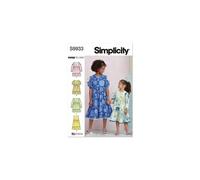 Patron Simplicity 9933 - Robe pour enfants avec variations de manches(...) -