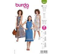 Patron Burda 5810 - Robe en popeline du 34 au 48 FR