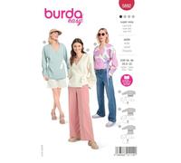 Patron Burda 5892 - Vestes cache-cœur du 34 au 48 (FR)