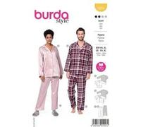Patron Burda 5956 - Pyjama UNISEX classique et confortable pour elle et lui (M, L, XL) - Model FR 40-56 G