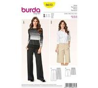 Patron Burda 6613 Pantalon et bermuda du 36 au 50(...) - G
