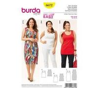 Patron Burda 6672 Tee-Shirt et robe du 46 au 60(...) - G