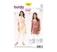 Patron Burda 6683 Tunique Du 36 Au 48