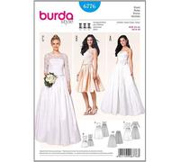 Patron Burda 6776 Robe De Mariée Et Robe De Soirée Du 34 Au 44