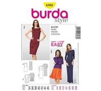 Burda Style Patron de couture B6988 Robe 19 x 13 cm Tailles 34–46