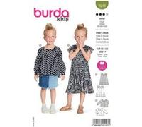 Patron Burda 9249 - Robe et la blouse encolure rectangulaire 2-7 ans - Model FR 2-7 ANS G