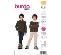 Patron Burda 9251 - Ensemble pull et pantalon douillets de 104 à 140 cm - Model FR 4-10 ans G