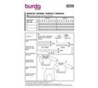 Patron Burda 9259 - Ensemble Tee- shirt et Pantalon bébé de 56 à 98 cm - Model 56-98