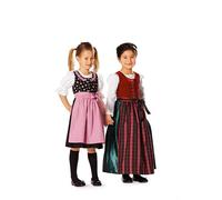 Patron Burda 9509 Kids Robe Folklore