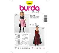 Burda B9509 Patron de Couture Robe Folklore 19 x 13 cm