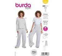 Patron Burda n°5853 : Ensemble Homewear cocoon - Pull oversize et Pantalon large - Model