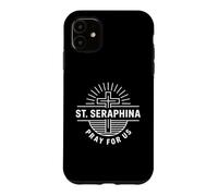 Patron catholique Sainte Séraphine Priez pour Nous Dévotion chrétienne Coque pour iPhone 11