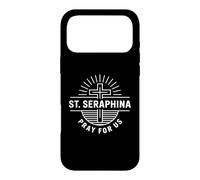 Patron catholique Sainte Séraphine Priez pour Nous Dévotion chrétienne Coque pour iPhone 17 Pro Max