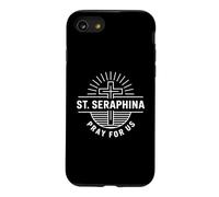 Patron catholique Sainte Séraphine Priez pour Nous Dévotion chrétienne Coque pour iPhone SE (2020) / 7/8