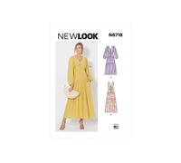 New Look Patron de couture 6718 pour femme A (36-38-40-42-44-46-48)