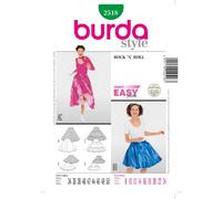 Patron de couture burda 2518 & glockenrock style années 50
