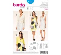 Patron De Couture BURDA 6773 Robe Et Veste Tailles 8 - 18 Compétence : FACILE