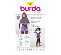 Patron de couture Burda pour costume de mousquetaire pour enfant 9659 Taille 4-10
