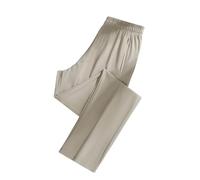 Patron de couture Pantalon Femme Legging avec motif floral Pantalon long Taille élastique pour un usage quotidien Pantalon de jogging hygiénique Pantalon d'affaires Femme Noir, kaki, L