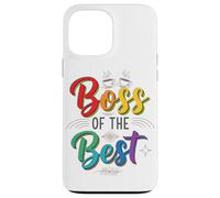 Patron De La Meilleure Tasse De Bureau Drôle Et Confiant Coque pour iPhone 13 Pro Max