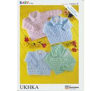 Patron de tricot pour bébé et prématuré - Cardigans à manches longues et pull col en V rond (UKHKA 6)