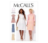 Patron McCall M6696 Patron pour Hauts et Robes Blanc Tailles B5 (38 à 46).