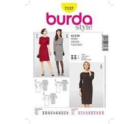 Burda Style Patron de couture B7137 Robe 19 x 13 cm Taille 36-54