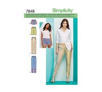 Patron N°7848.R5 Simplicity : Pantalon - Short - Bermuda