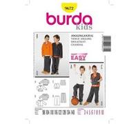Burda B9672 Patron de Couture Tenue Jogging 19 x 13 cm, 104-164