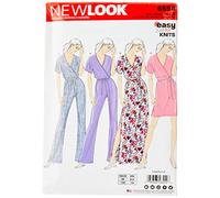 New Look Patron 6554 Robe ou combinaison dame, Papier, de 34 à 46
