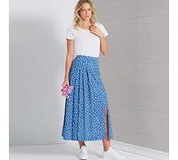 Patron New Look 6659 Jupe plissée pour femme avec ou sans ouverture fendue sur le devant