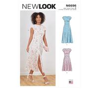 New Look NL6696 Patron de Couture, Papier, Blanc, 34-46