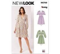 Patron New Look 6749 - Robe boutonnée du 34 au 44 (FR) - Model FR 34-44 G