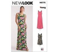 NEW LOOK Paper Pattern UN6775A Robe en tricot pour femme en deux longueurs A (XXS-XS-S-M-L-XL-XXL)