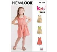 New Look Patron 6784 – Robes et barboteuse pour enfants Taille 3-8 ans G