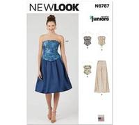 Patron New Look 6787 - Corsets, Pantalon et Jupe pour Jeunes Filles - Model 3-14 G