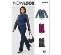 New Look Patron de couture UN6812A Veste et gilet pour femme A (38-40-42-44-46-48-50)